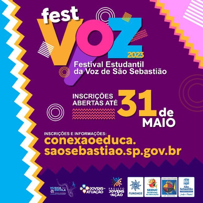 São Sebastião realiza 1º Festival Estudantil da Voz para estudantes da rede municipal