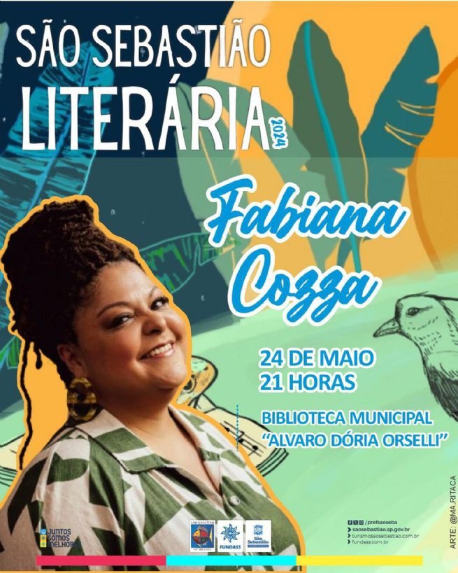 São Sebastião Literária celebra a cultura, a literatura e a arte no município de 23 a 25 de maio