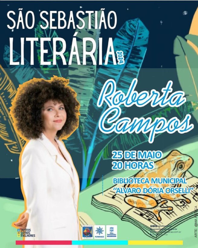 São Sebastião Literária celebra a cultura, a literatura e a arte no município de 23 a 25 de maio