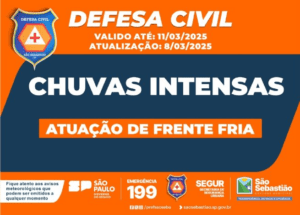Prepare-se! Defesa Civil alerta para chuvas e risco de tempestades no Litoral Norte. Mantenha atenção às áreas vulneráveis.