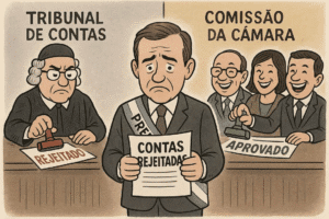 Contas reprovadas viram pauta quente em Ilhabela: Comissão aprova e leva polêmica ao plenário Decisão da Câmara contraria TCE-SP e segue para votação final O som das urnas de 2024 ainda não começou, mas os acordes políticos já estão afinando os instrumentos nos corredores da Câmara de Ilhabela. A Comissão de Finanças aprovou, com 4 votos favoráveis e apenas 1 contrário, as contas de 2021 da Prefeitura, ignorando o parecer técnico do Tribunal de Contas do Estado. A formação política dessa decisão contou com Gabriel Rocha, Nancy, Zé Preto e Eduardinho no "sim" e Manuh Jr. mantendo a fidelidade à partitura original do TCE-SP, que havia indicado falhas severas na administração de recursos públicos. Apesar dos questionamentos, a comissão seguiu seu próprio compasso, alegando outros critérios para sustentar o parecer positivo. Agora, o projeto de aprovação segue para votação em plenário, onde os vereadores decidirão se mantém ou revertem o veredito. Enquanto isso, o público observa atento. Afinal, aprovar contas rejeitadas é como tocar em um palco lotado com instrumentos desafinados — o risco de vaia é alto. Fonte: Câmara de Ilhabela / Tribunal de Contas do Estado de SP Tags: #ilhabela, #políticaemfoco, #contaspublicas, #camarailhabela, #tcesp, #gestao