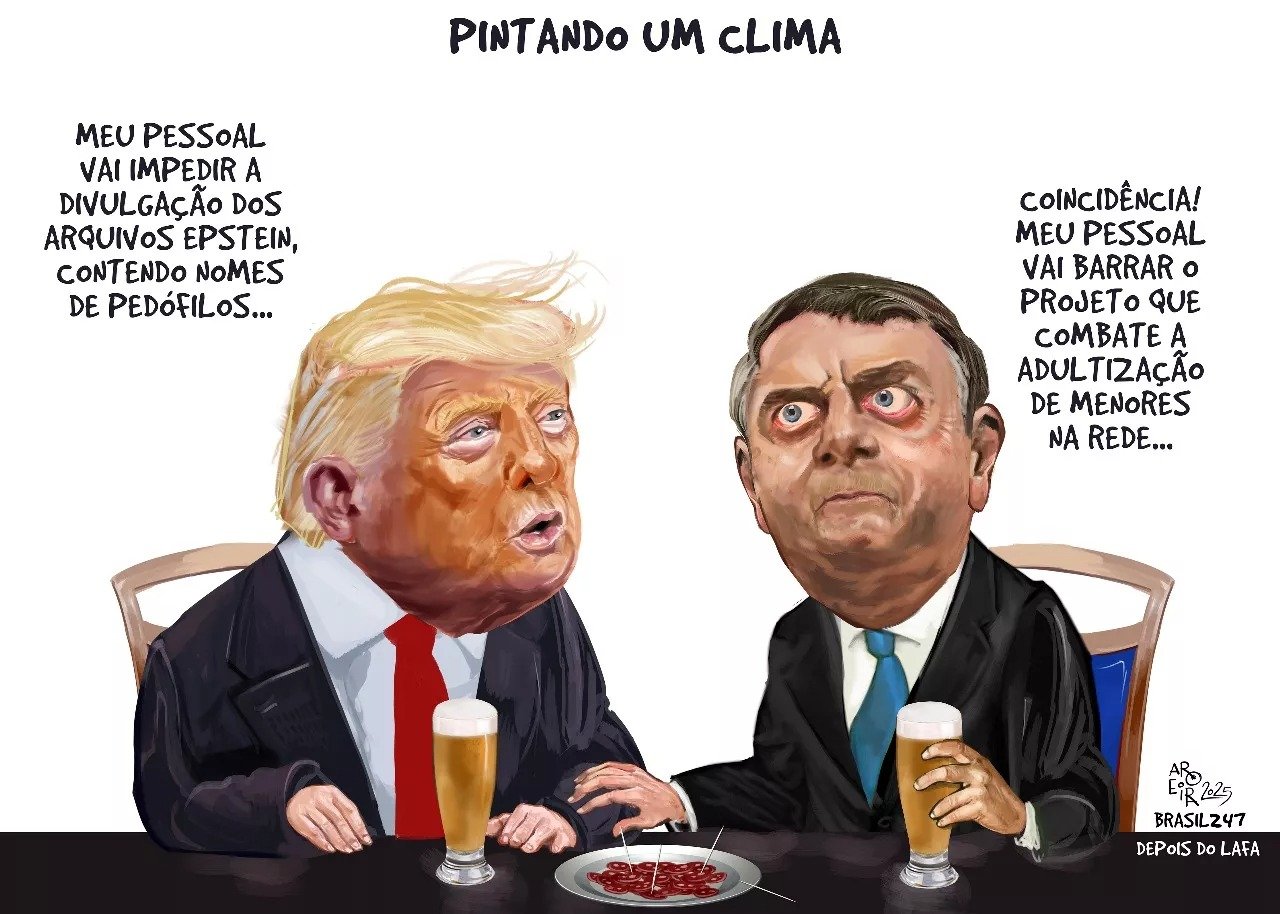 Página inicialBlog do NoblatChargesRicardo NoblatPerfilChargesArtigosEnquetesFrases do diaCharge do AroeiraHumor Guga Noblat13/08/2025 05:00, atualizado 13/08/2