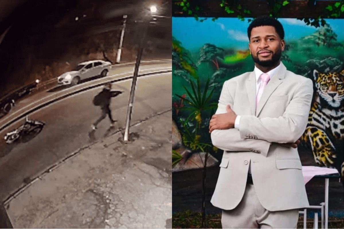 Página inicialSão PauloCompartilhar notíciaGoogle News - MetrópolesReprodução
1 de 1 Imagem colorida com gravação de câmera de segurança que mostra policial apo