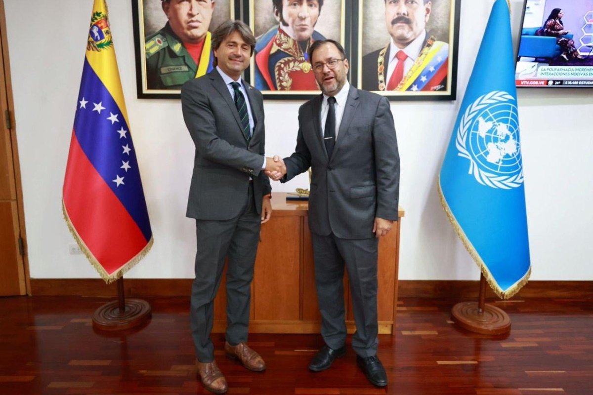 O ministro das Relações Exteriores da Venezuela, Yván Gil, divulgou nesta terça-feira (26/8), um encontro com o coordenador residente da Organização das Nações