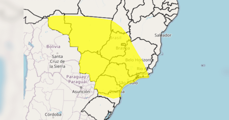 Inmet emite alerta para chuvas intensas em 11 estados; veja onde